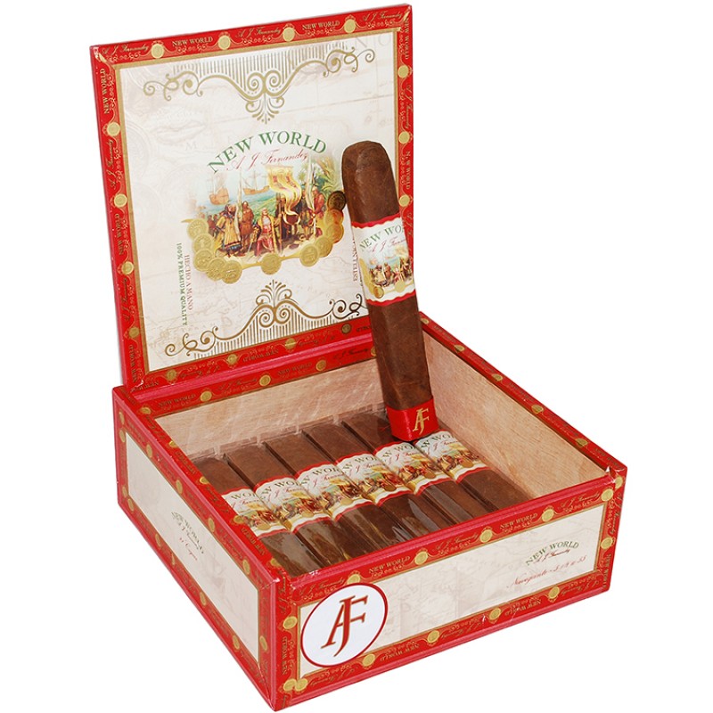 Коробка A. J. Fernandez New World Navegante Robusto на 21 сигару